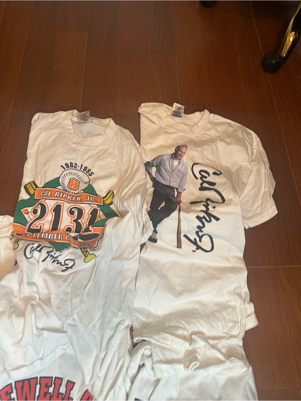 Vintage 90s Cal Ripken Jr. 6-Pack T-Shirt Lot - White Graphic Tees - Picture 7 of 10